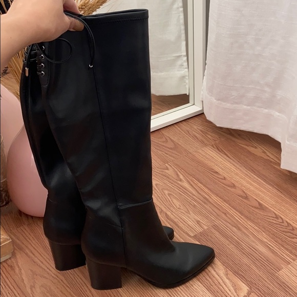 New Marc Fisher Ablina Black Tall Boot - Picture 2 of 9